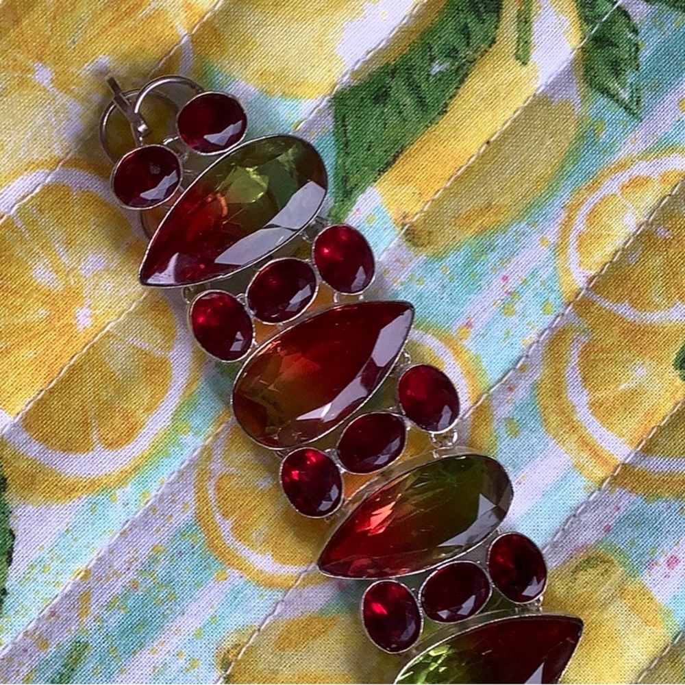Garnet & Watermelon Tourmaline Bracelet
